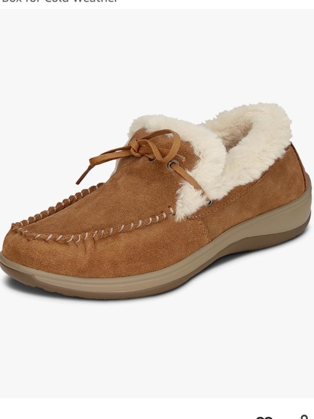 Orthofeet Capri Moccasin Slippers – Camel Suede – Size 9 (NWOT)